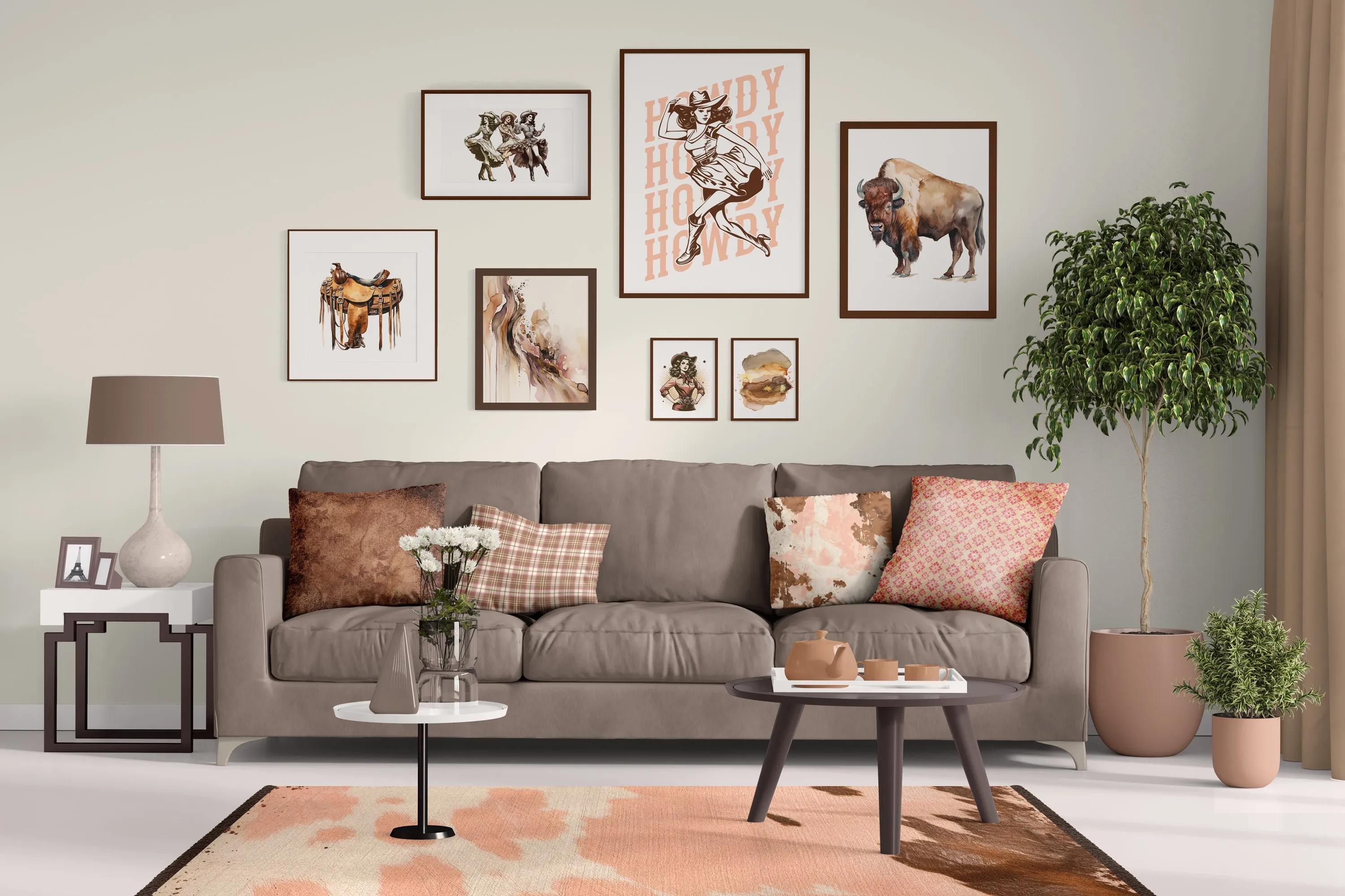Saddle Poster - Stunning Watercolor Artwork of a Western Saddle - Unique Texas-Inspired Gift for Any Occasion! | Wild West Chic Collection