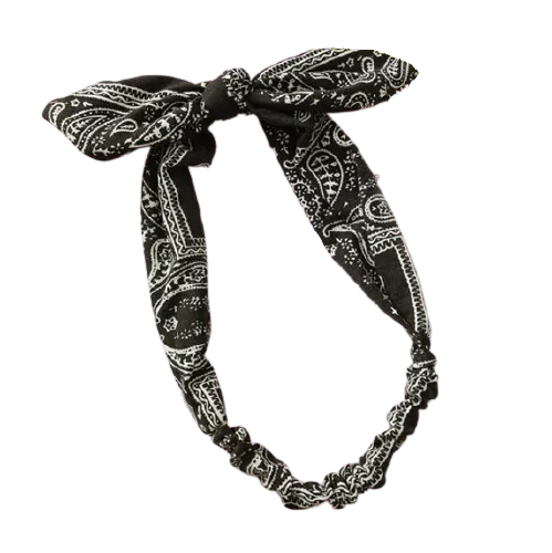 Schwarzes Bandana Haarband