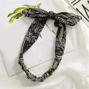 Schwarzes Bandana Haarband