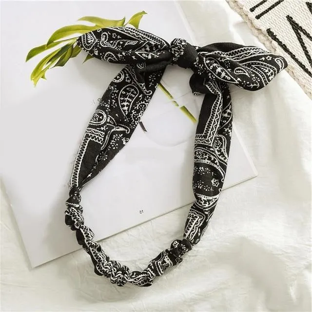 Schwarzes Bandana Haarband