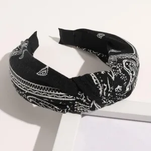 Schwarzes Bandana Haarreif