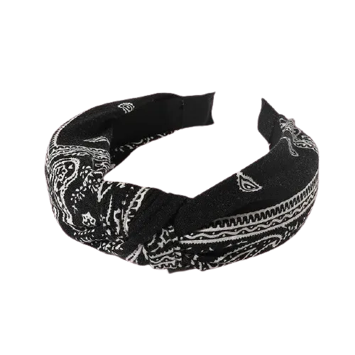 Schwarzes Bandana Haarreif