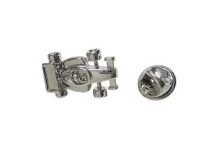 Silver Toned F1 Race Car Lapel Pin