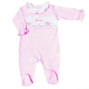 Smocked Bunnies Footie