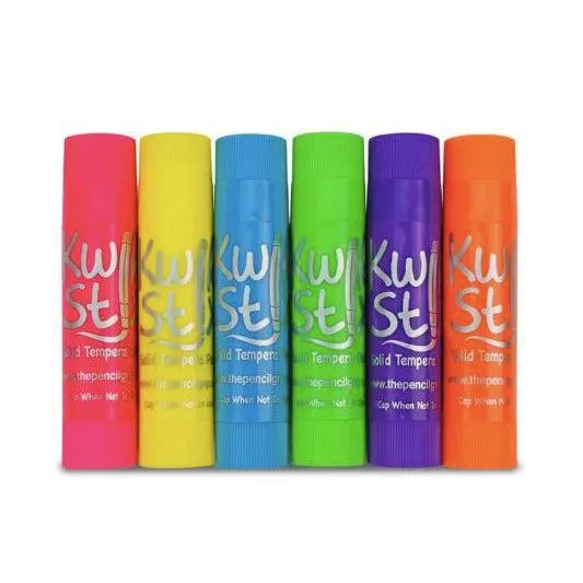 Solid Tempera Paint - 6 Neon Colours