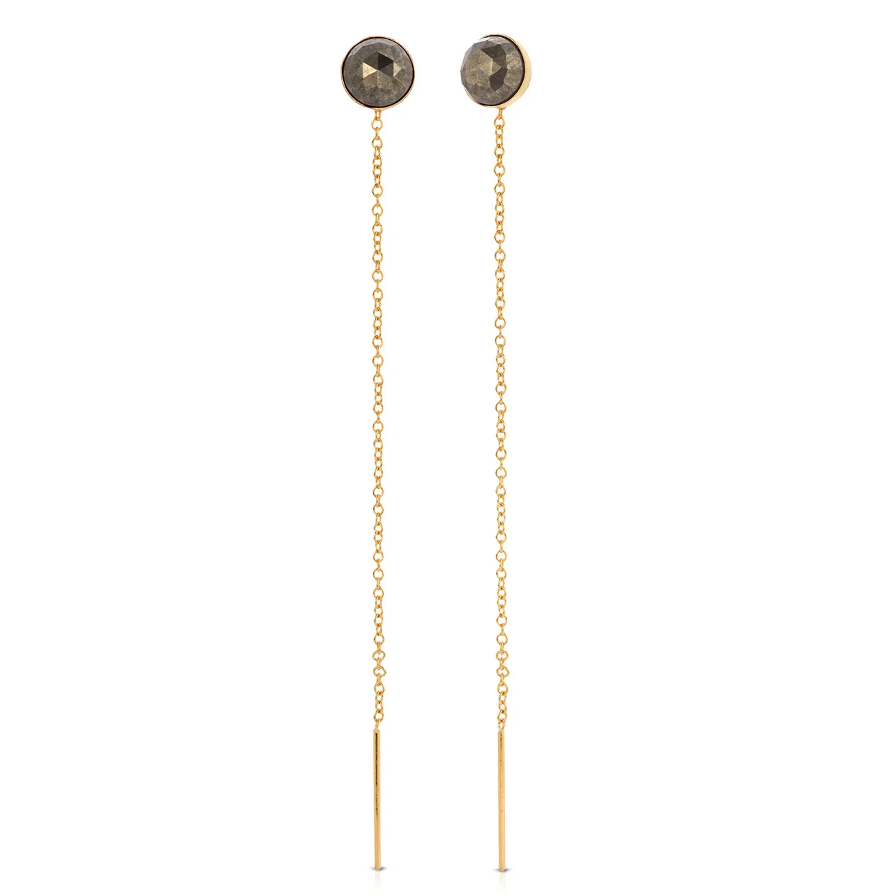Speedway Stud Thread Thru Earrings – 6mm