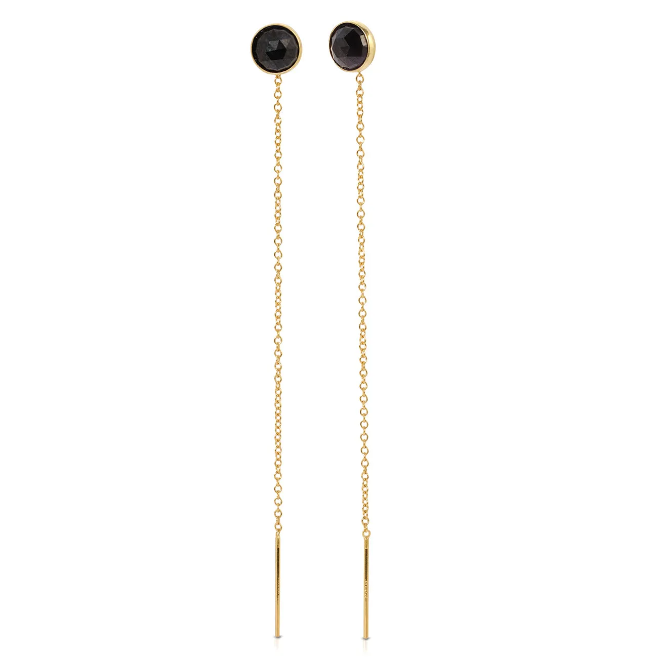 Speedway Stud Thread Thru Earrings – 6mm