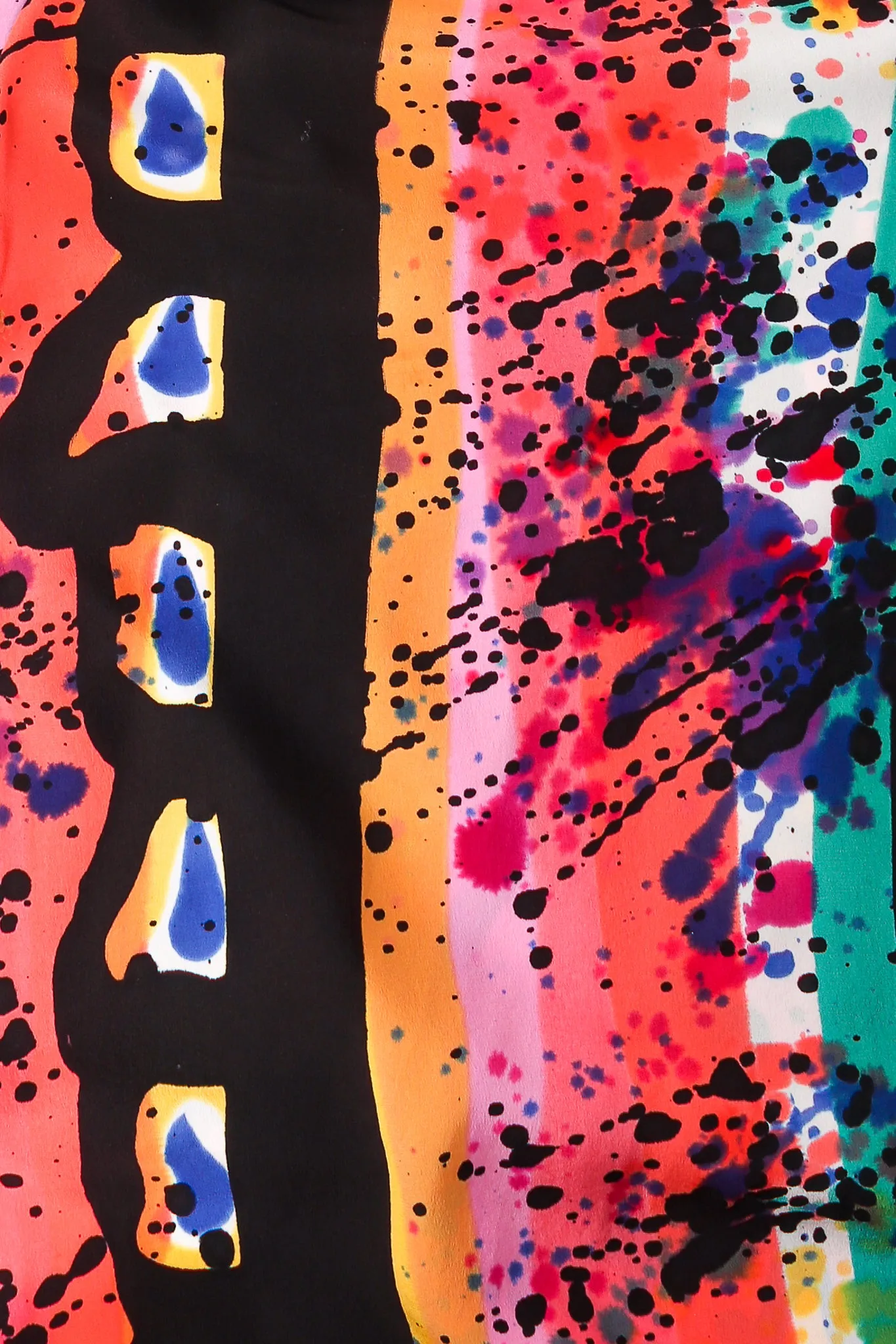 Splatter Painted Silk Jacket