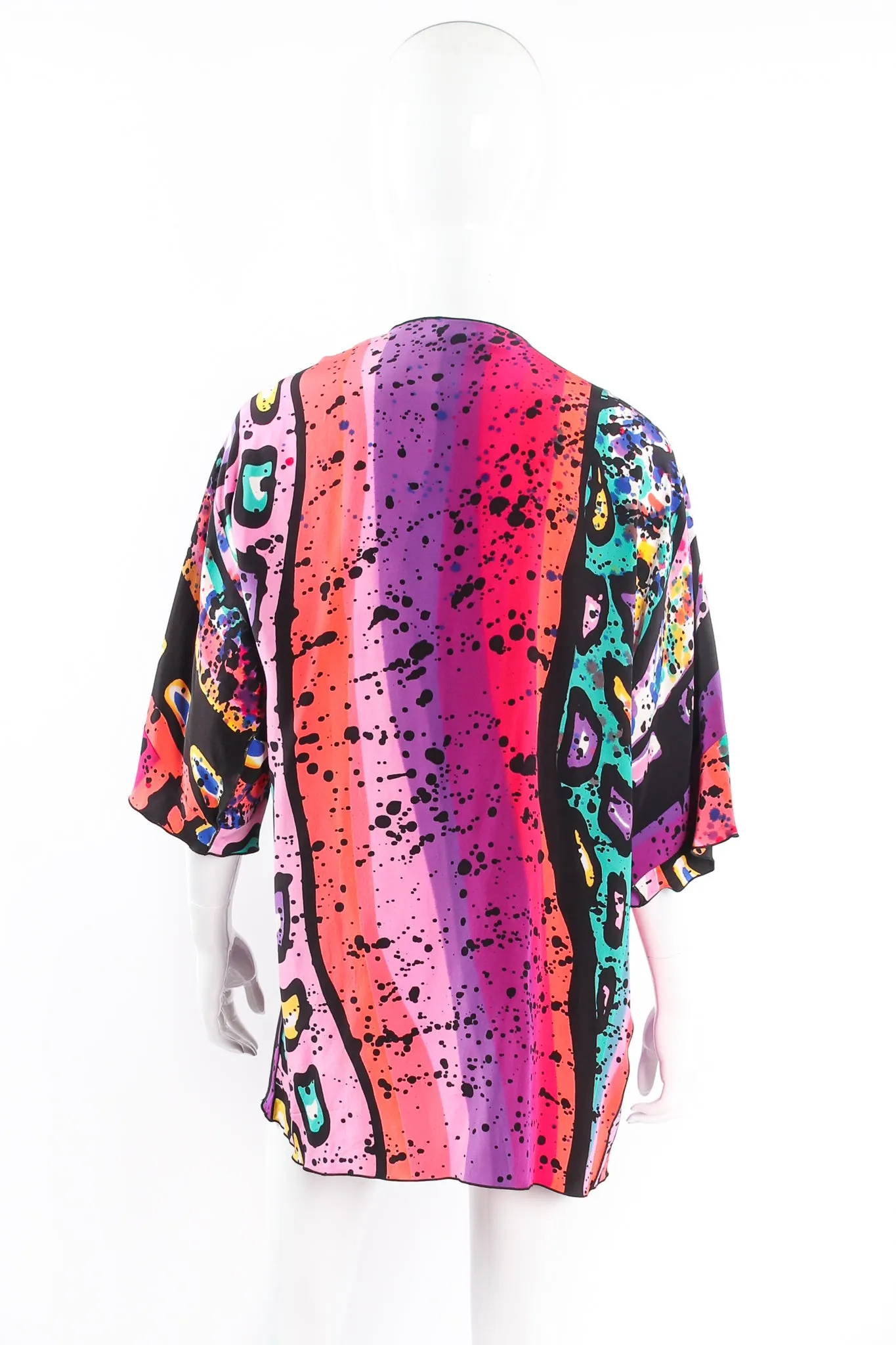 Splatter Painted Silk Jacket