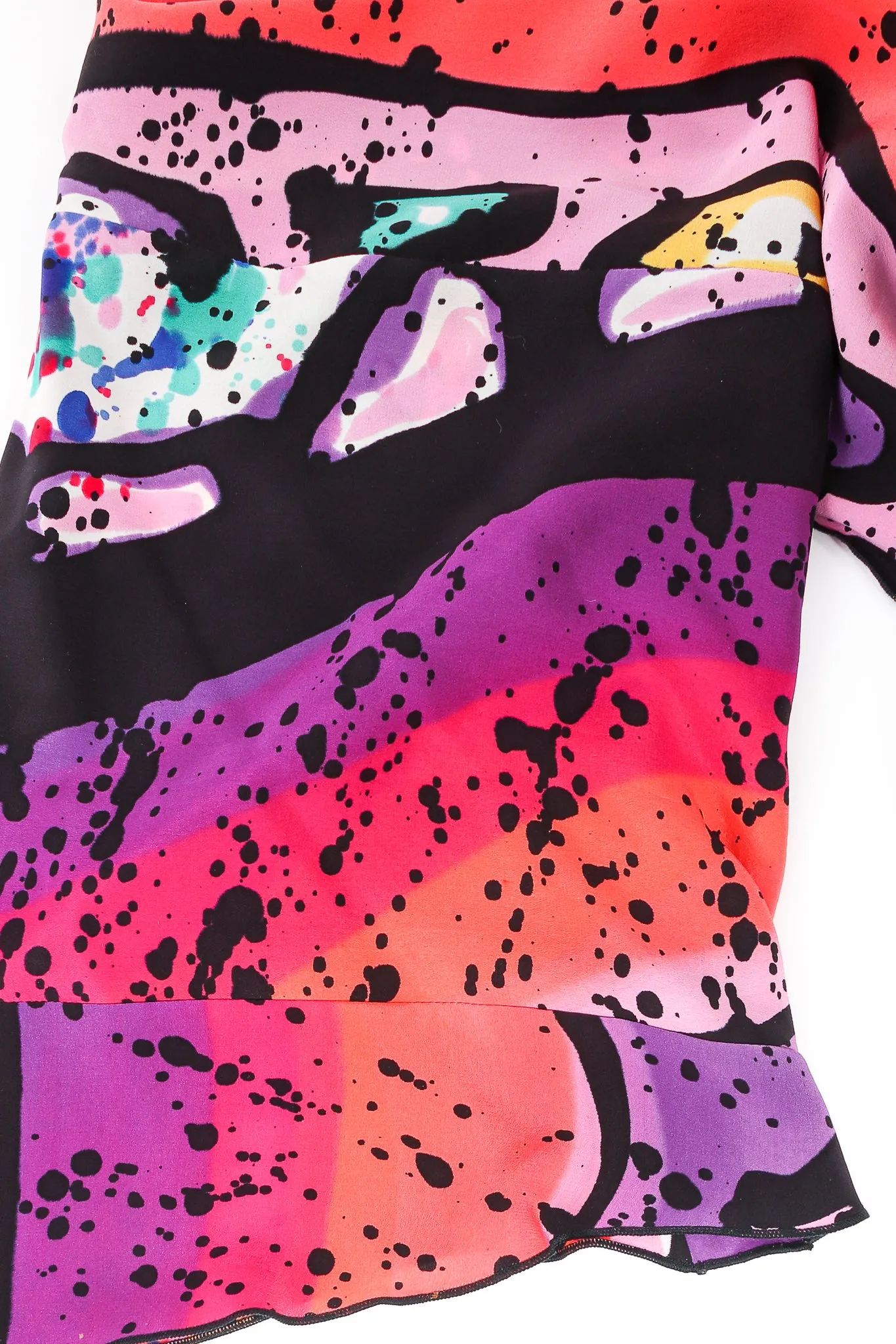 Splatter Painted Silk Jacket