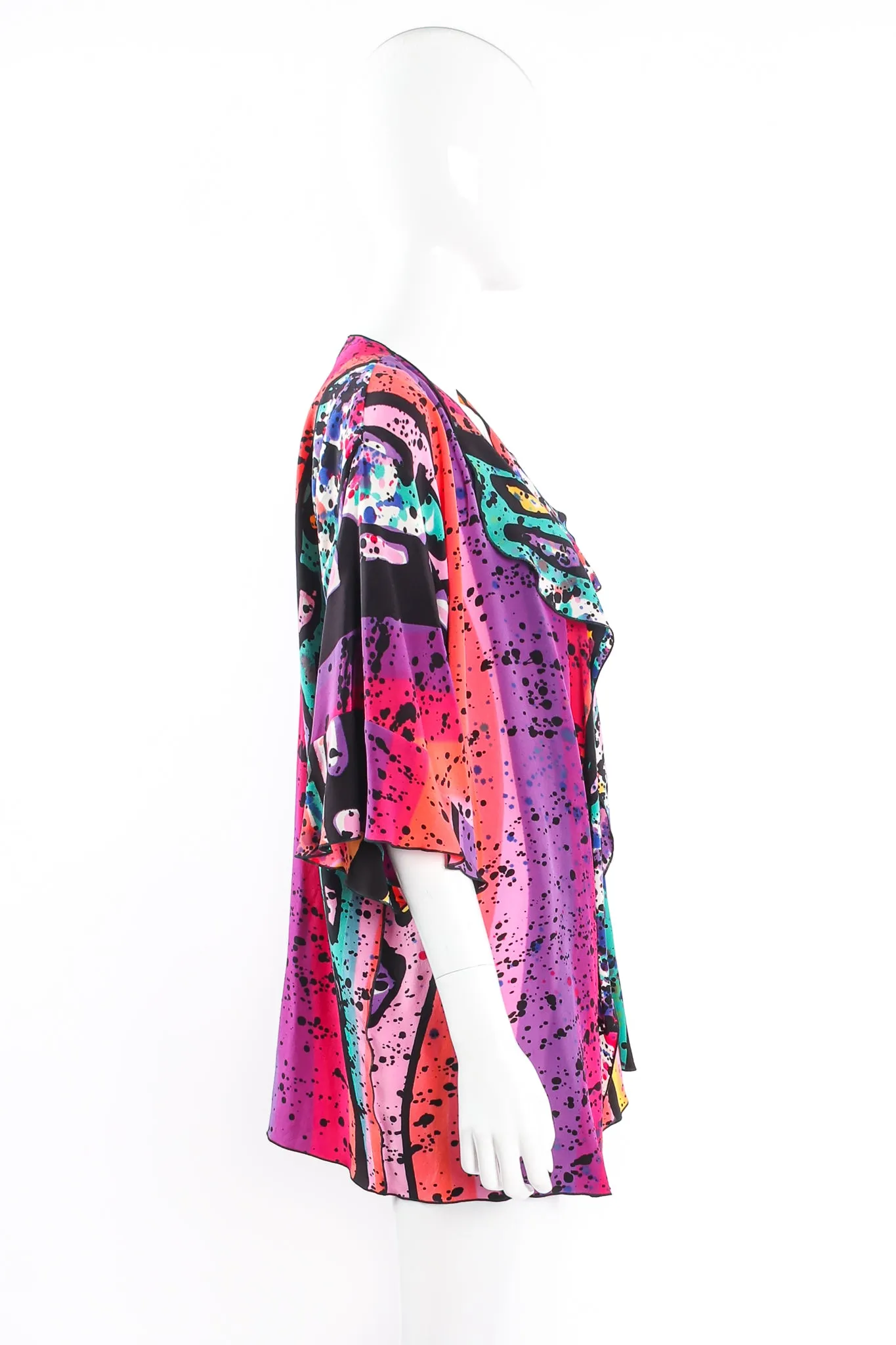 Splatter Painted Silk Jacket