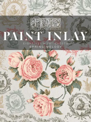 Spring Melody IOD Paint Inlay 12x16 Pad™ - Iron Orchid Designs
