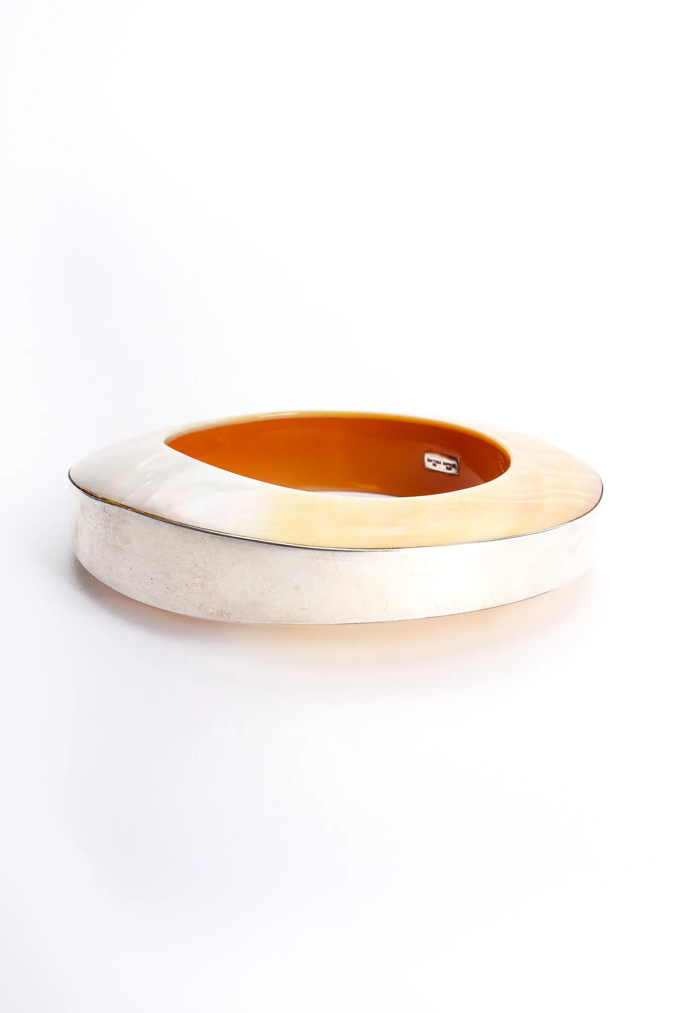 Sterling Mother of Pearl Bangle