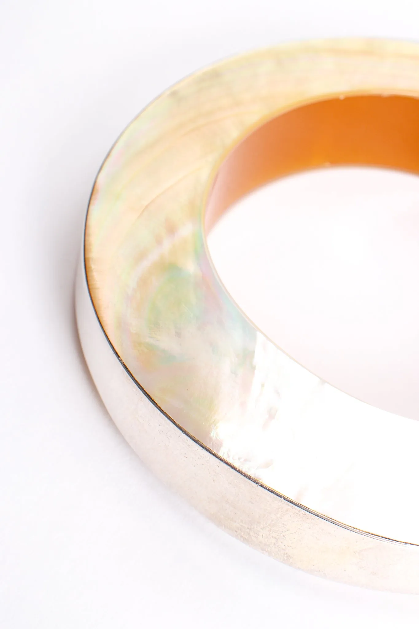 Sterling Mother of Pearl Bangle