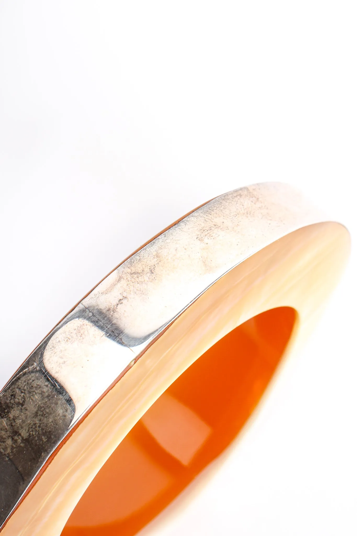 Sterling Mother of Pearl Bangle