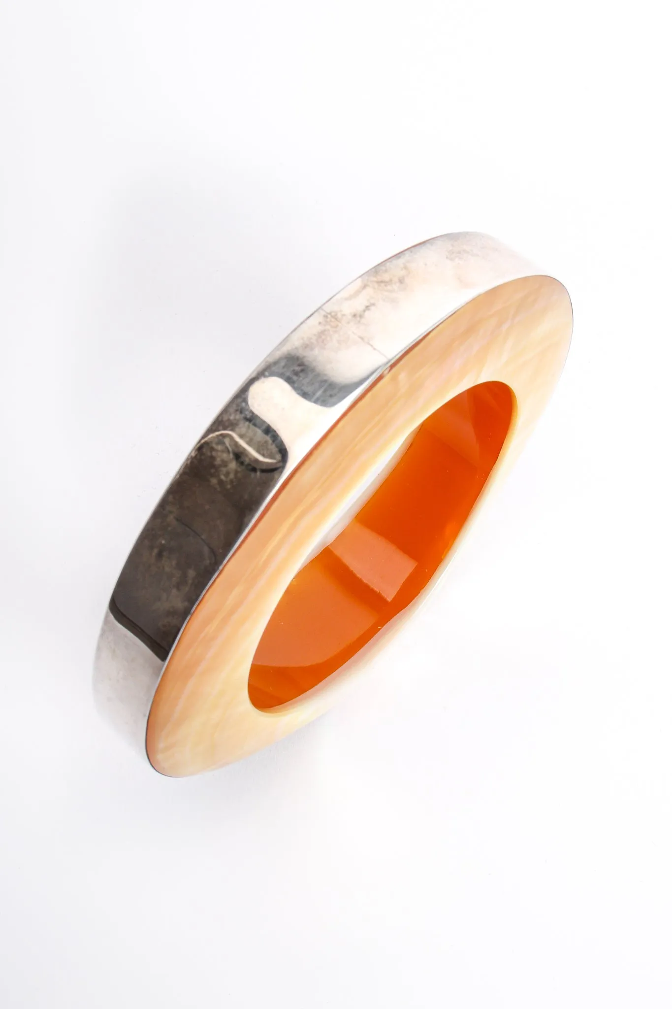 Sterling Mother of Pearl Bangle