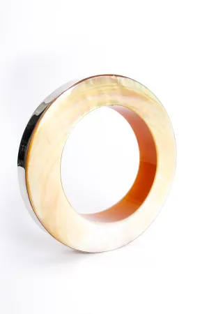 Sterling Mother of Pearl Bangle