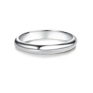 Sterling Silver Baby Ring - 2mm Silver Band for Baby & Kids Size 0