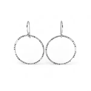 Sterling Silver Hoop Earrings - Medium