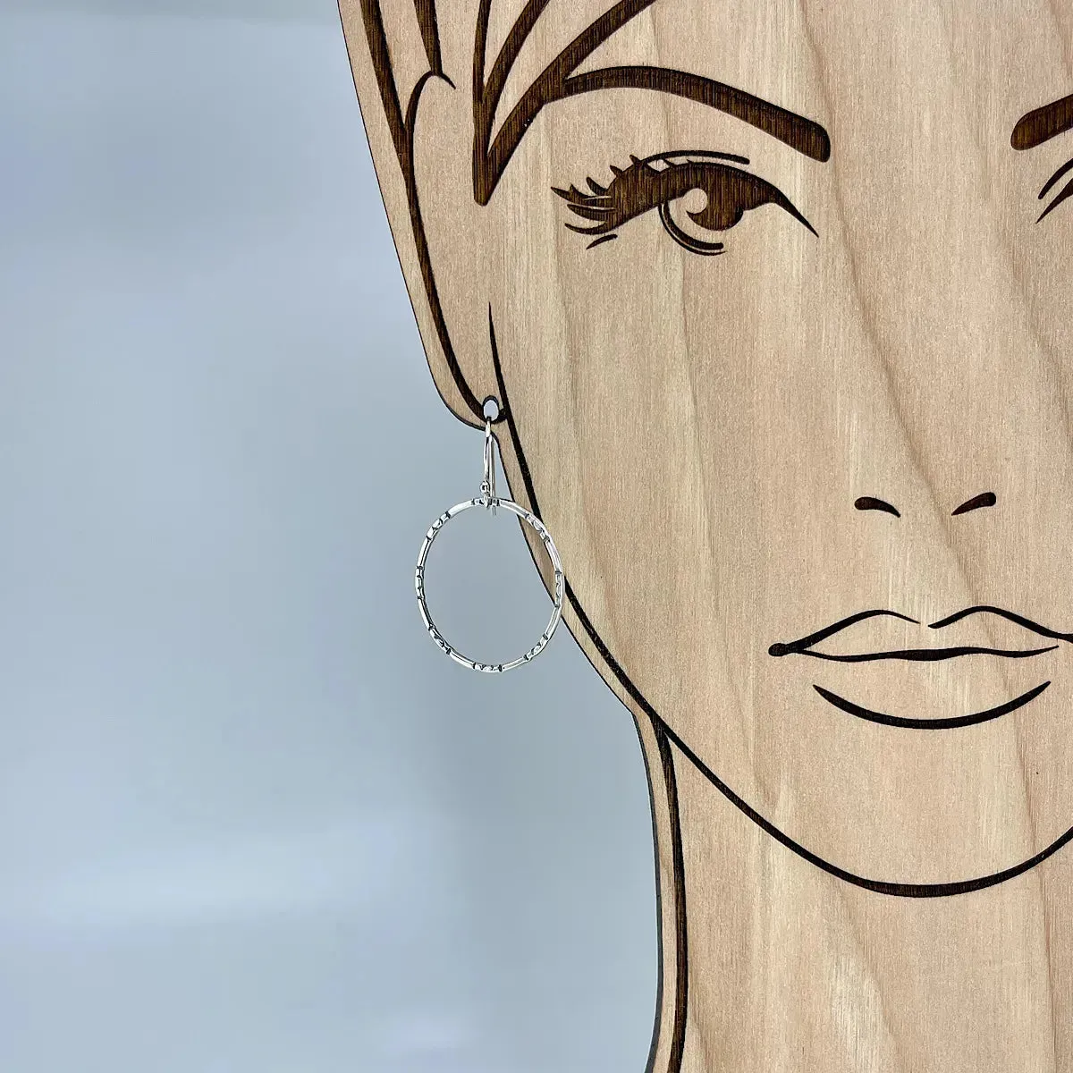 Sterling Silver Hoop Earrings - Medium