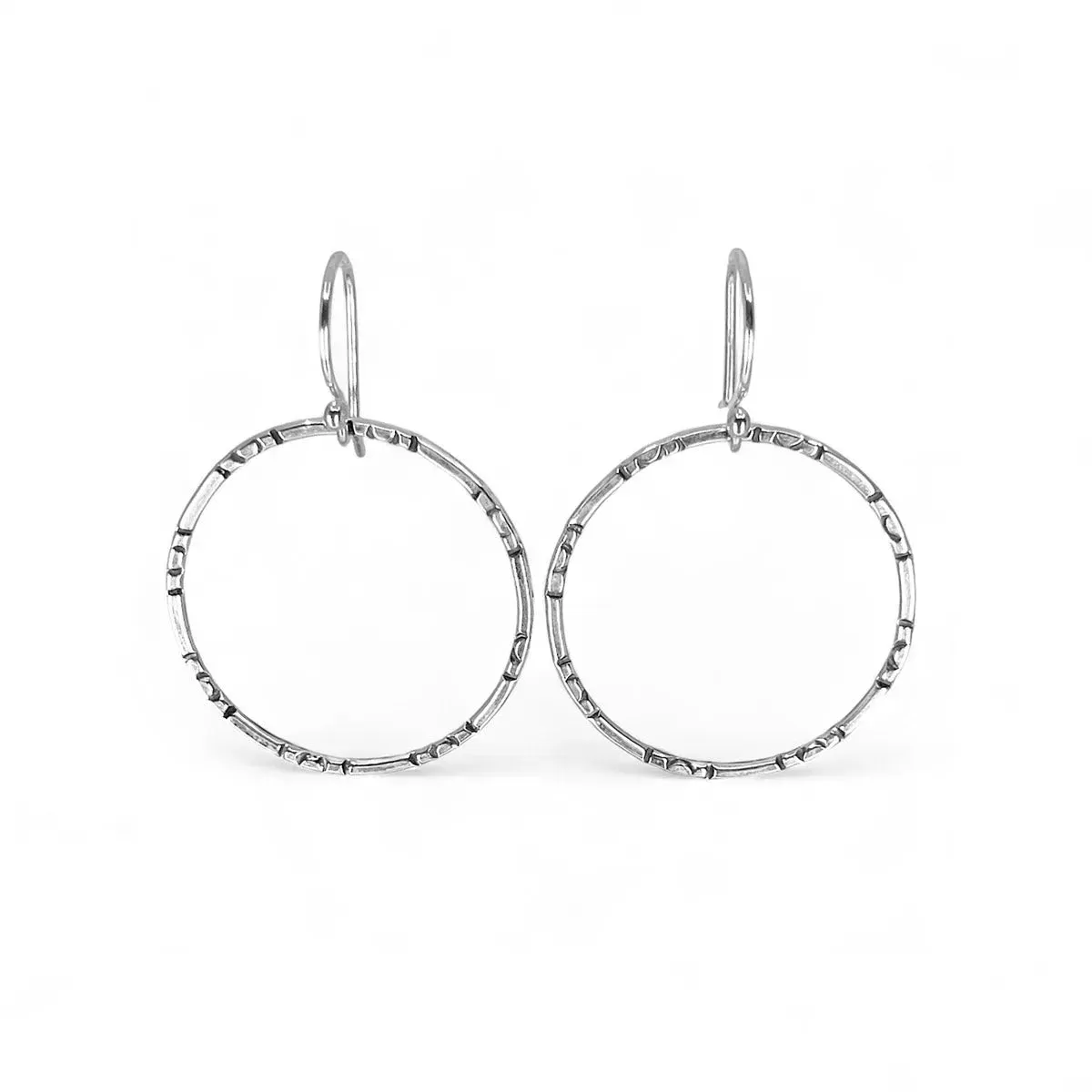 Sterling Silver Hoop Earrings - Medium