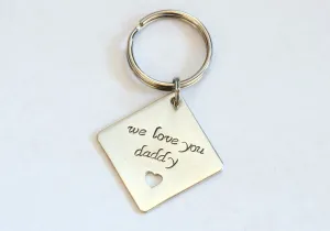 Sterling silver keychain for dad