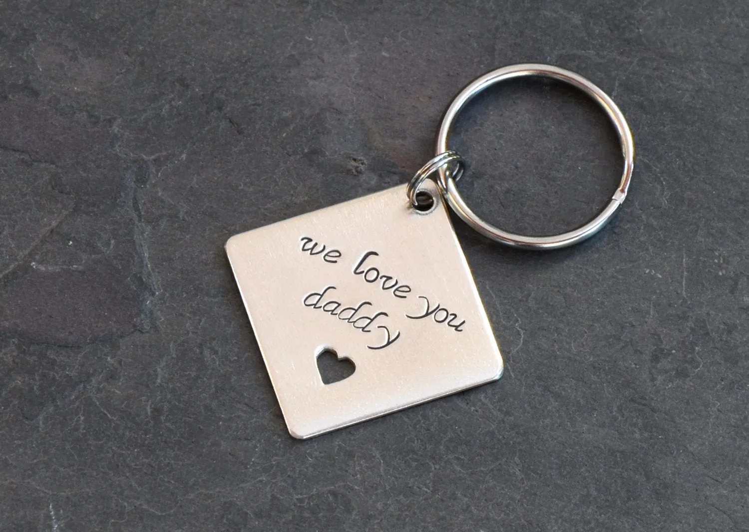 Sterling silver keychain for dad