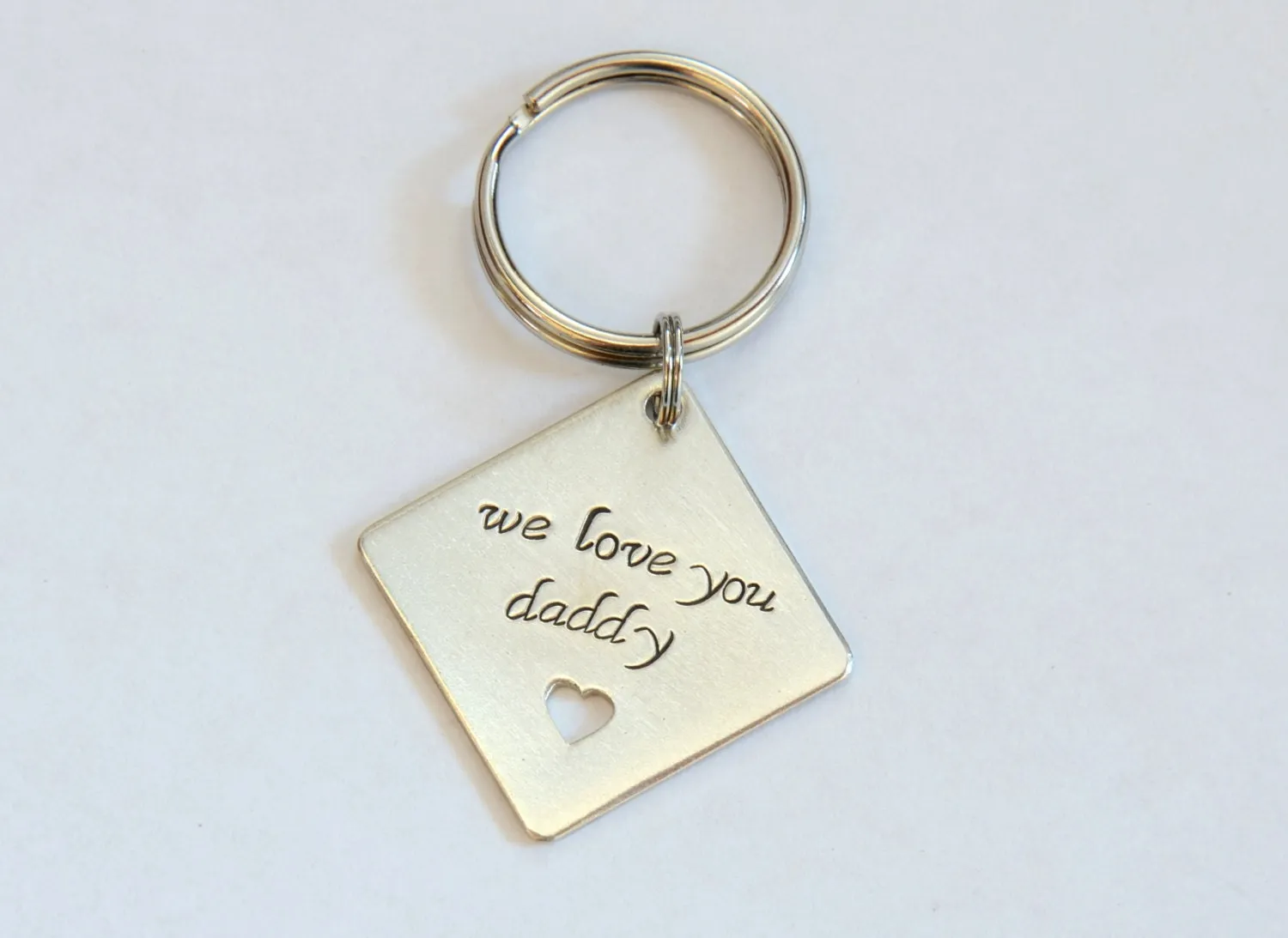 Sterling silver keychain for dad