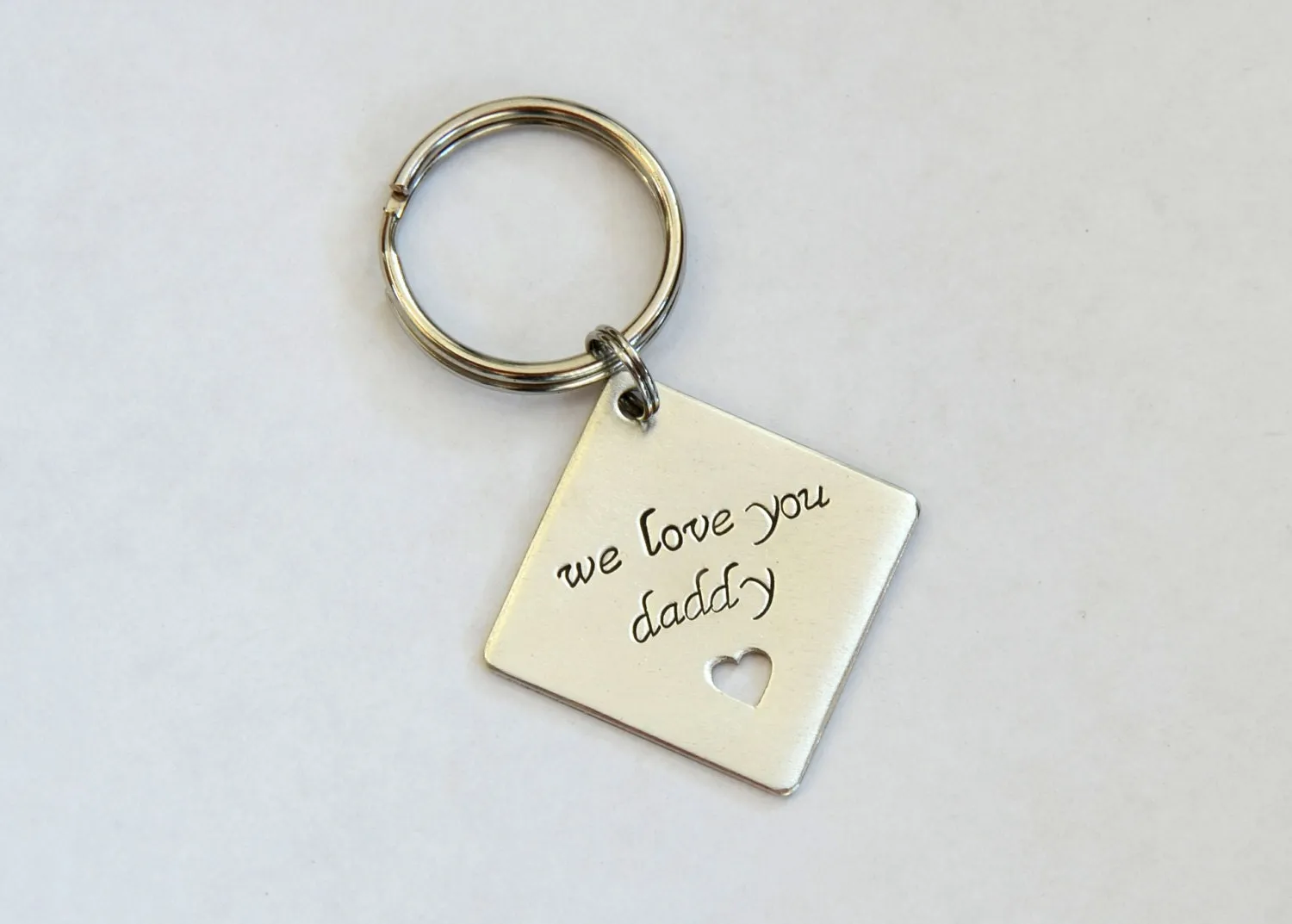 Sterling silver keychain for dad