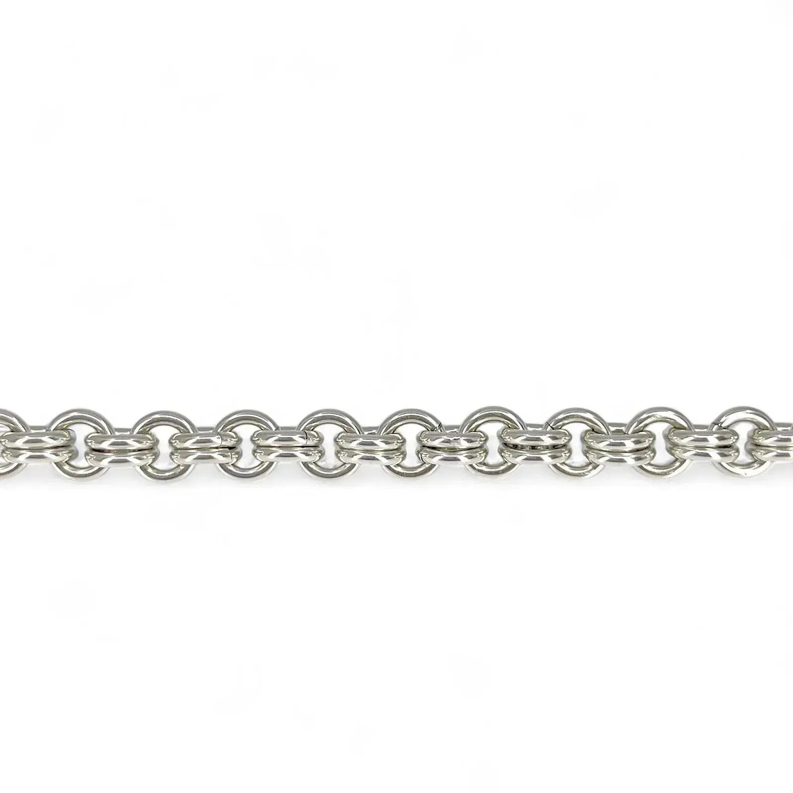 Sterling Silver Single Double Round Chain