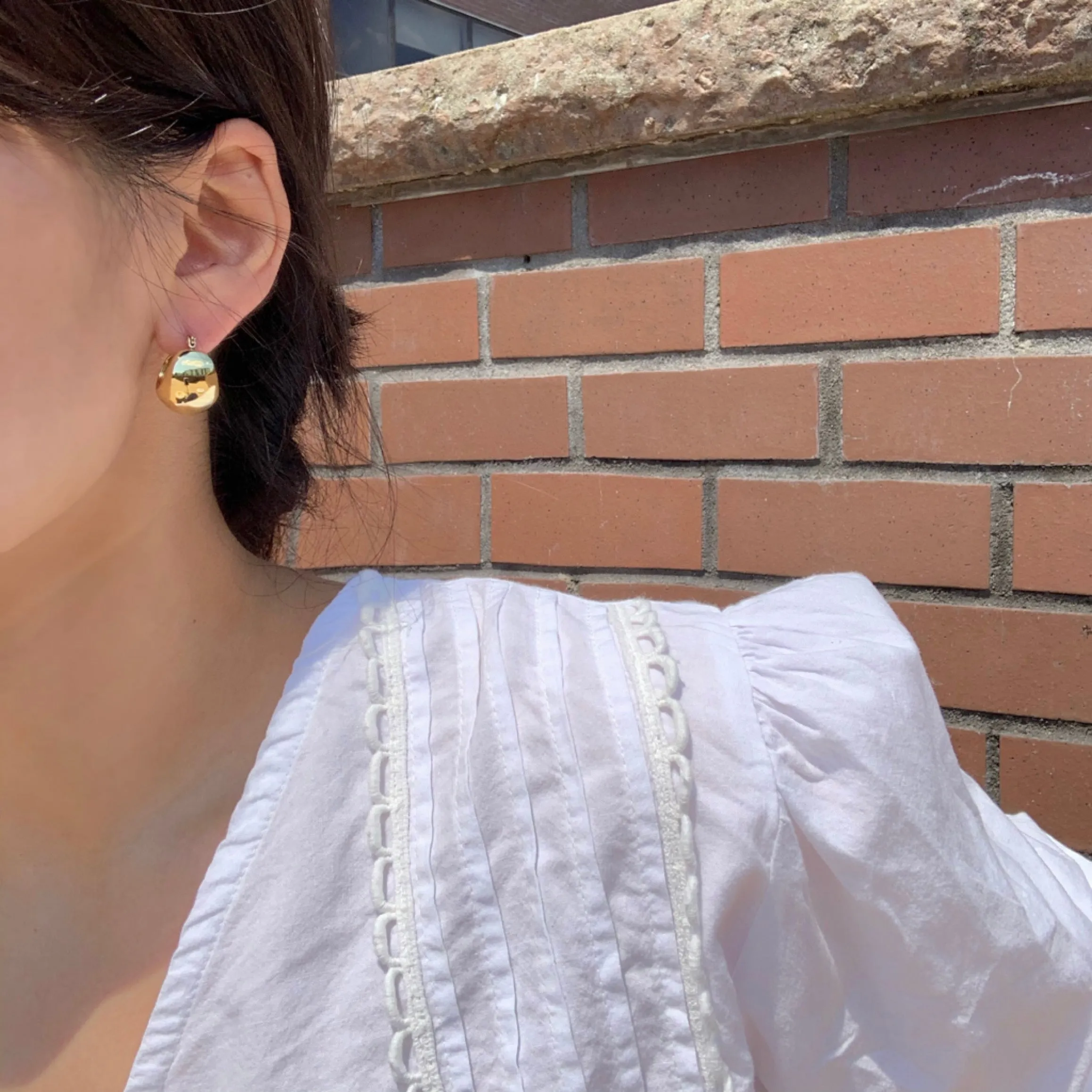 Surgical Steel Simple Bold and Wide Chunky Hoop Small Earrings