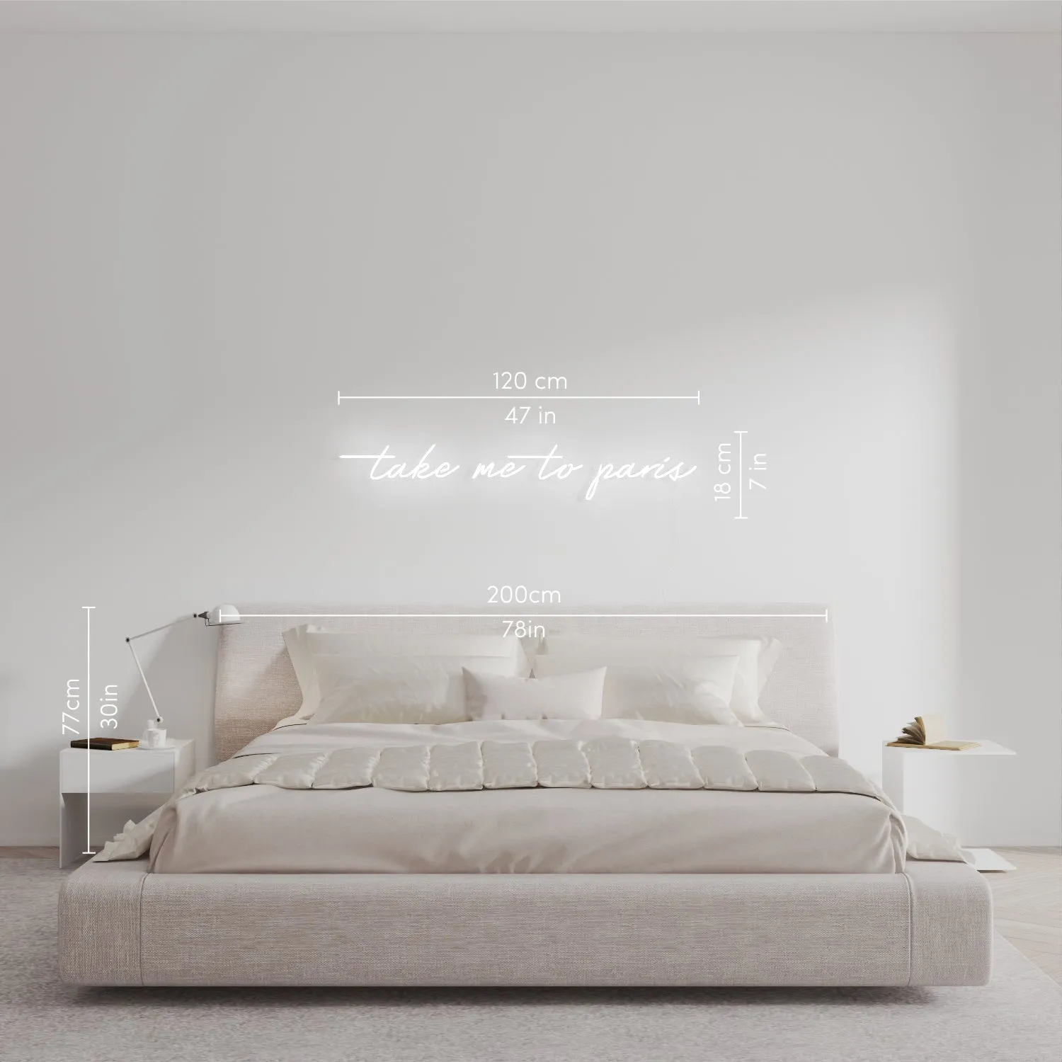 Take me to paris by Melissa - LED Neon Sign