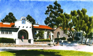 Thacher School Centennial; Study Hall and Library