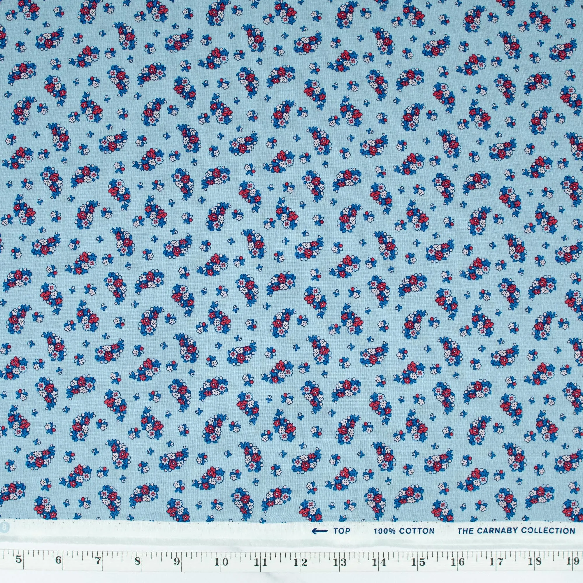 The Carnaby Collection by Liberty Fabrics - Retro Indigo Portobello Paisley A