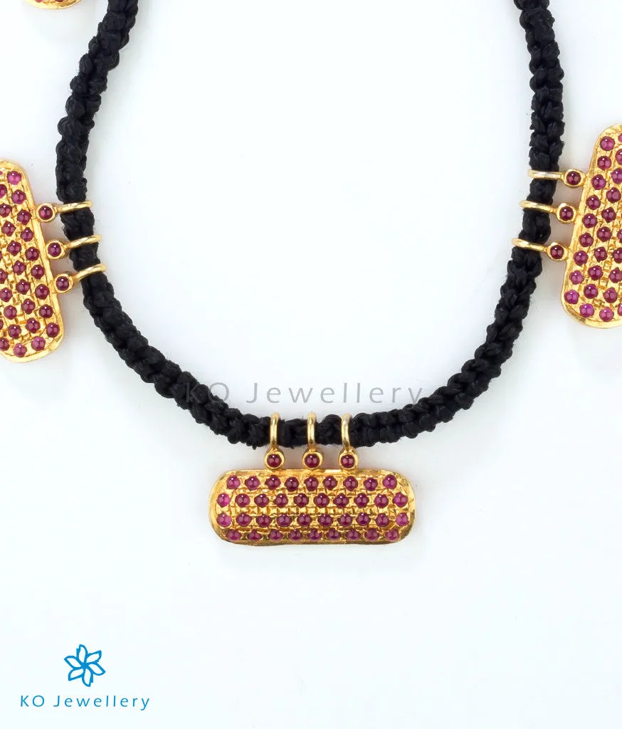The Medhya Silver Antique Thread Necklace