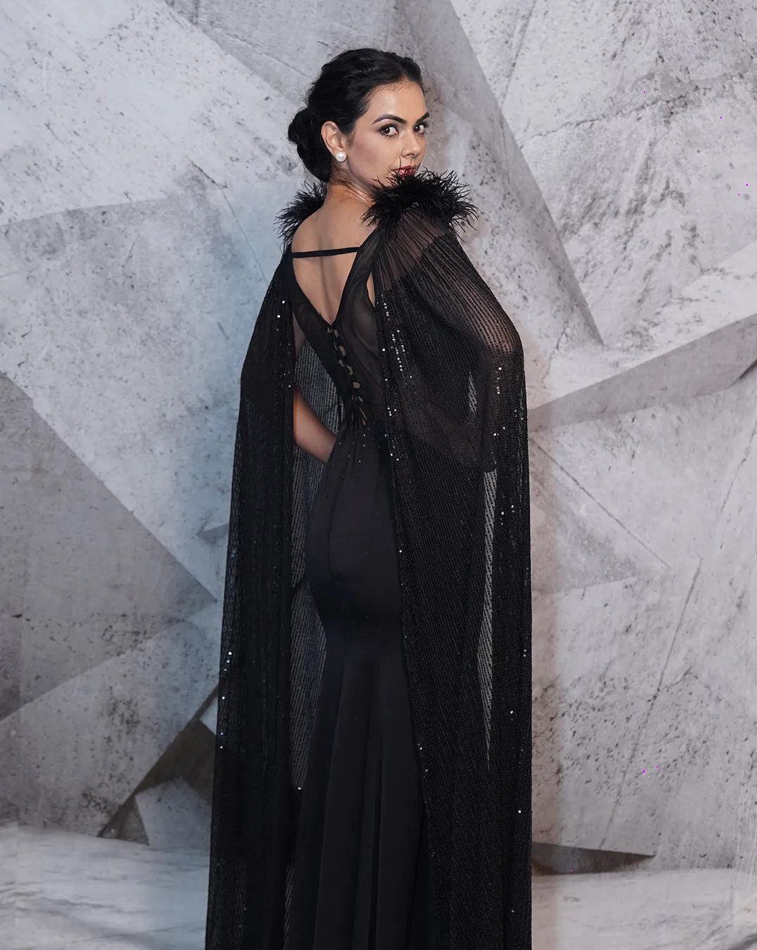 The Retro Black Gown