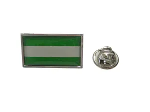 Thin Bordered Rotterdam Flag Lapel Pin
