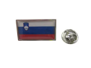 Thin Bordered Slovenia Flag Lapel Pin