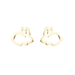 Titanium Steel Bunny Rabbits Baby Children Earrings