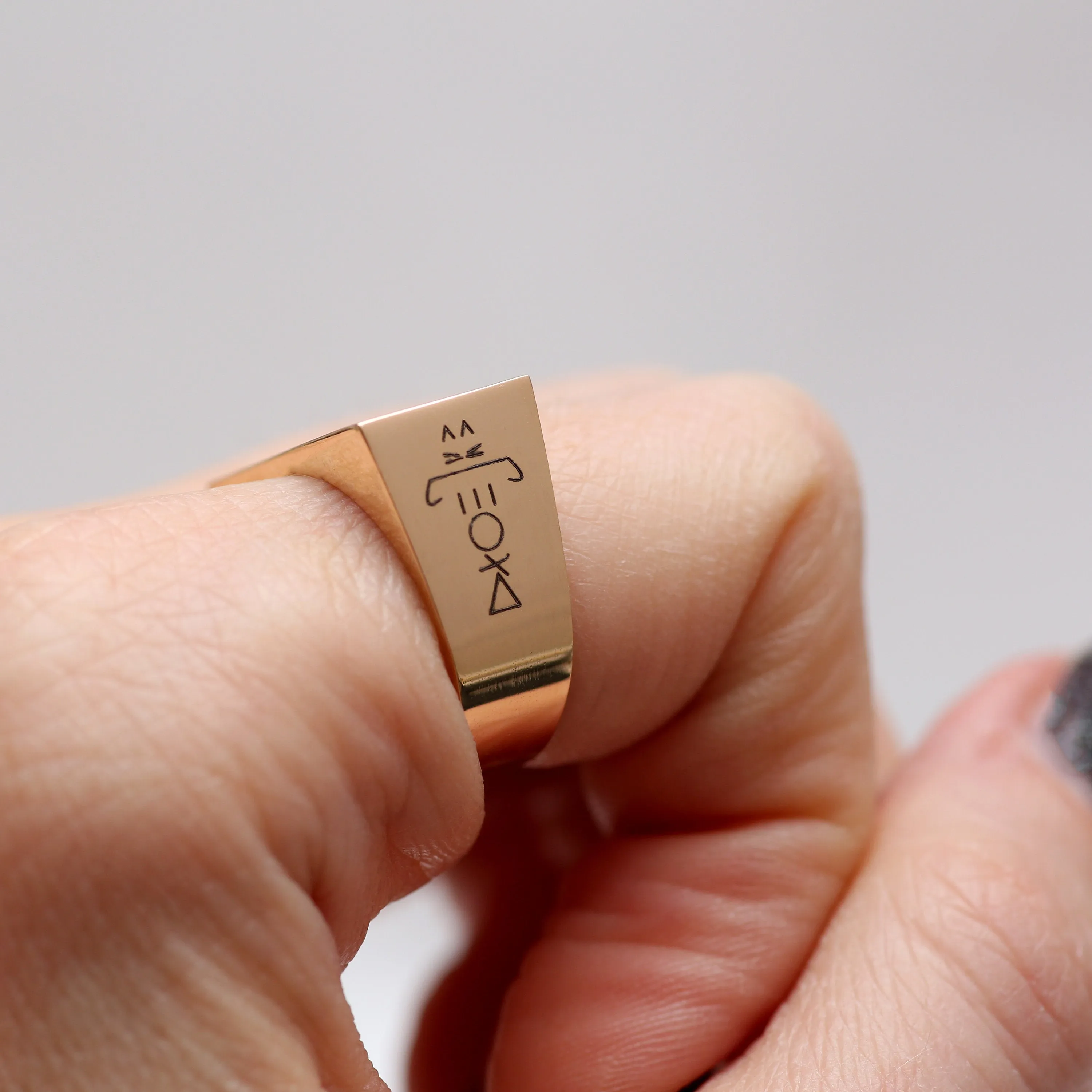 TotemKitten Exclusive Chunky Signet Ring RESCUE
