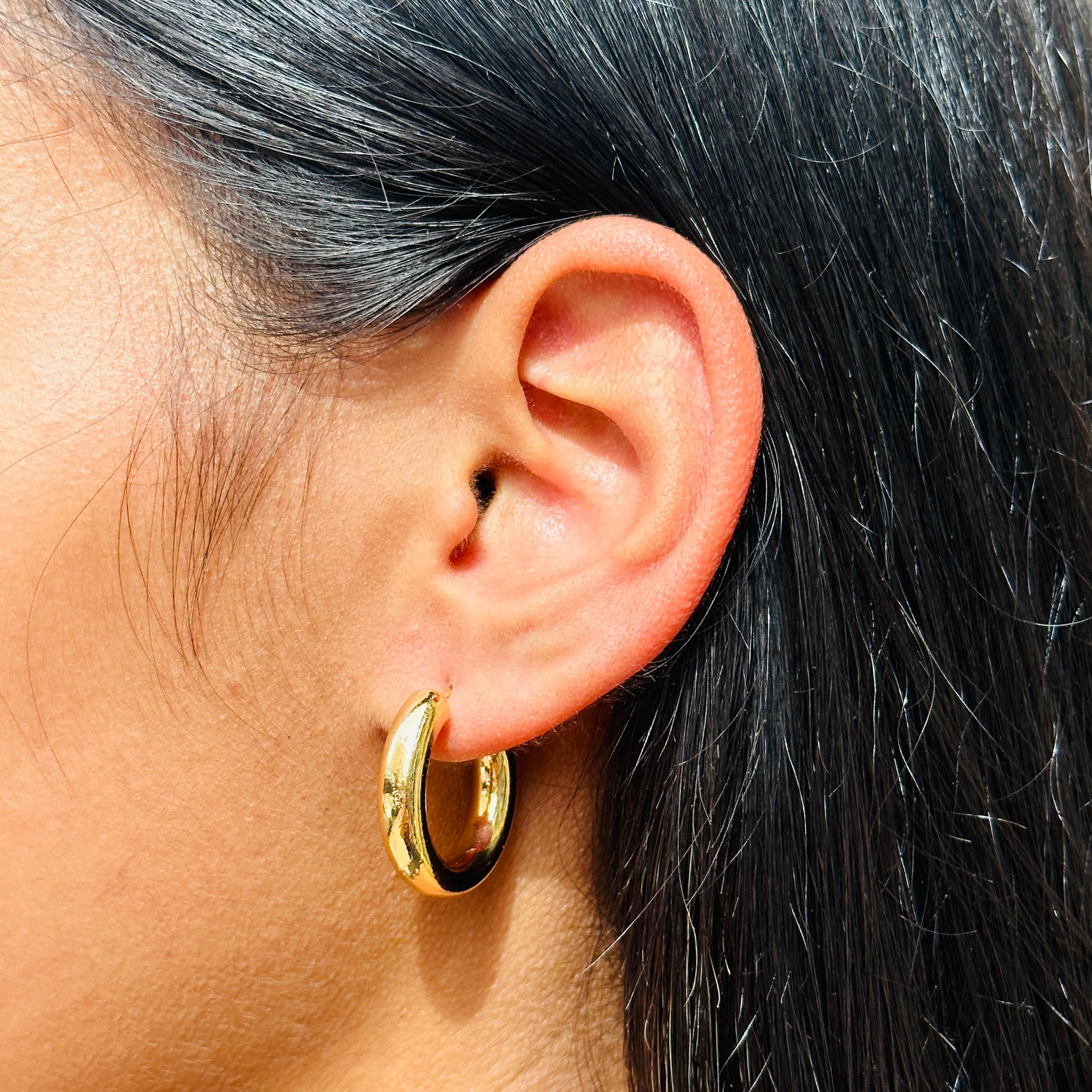 Tube Hoop Earrings