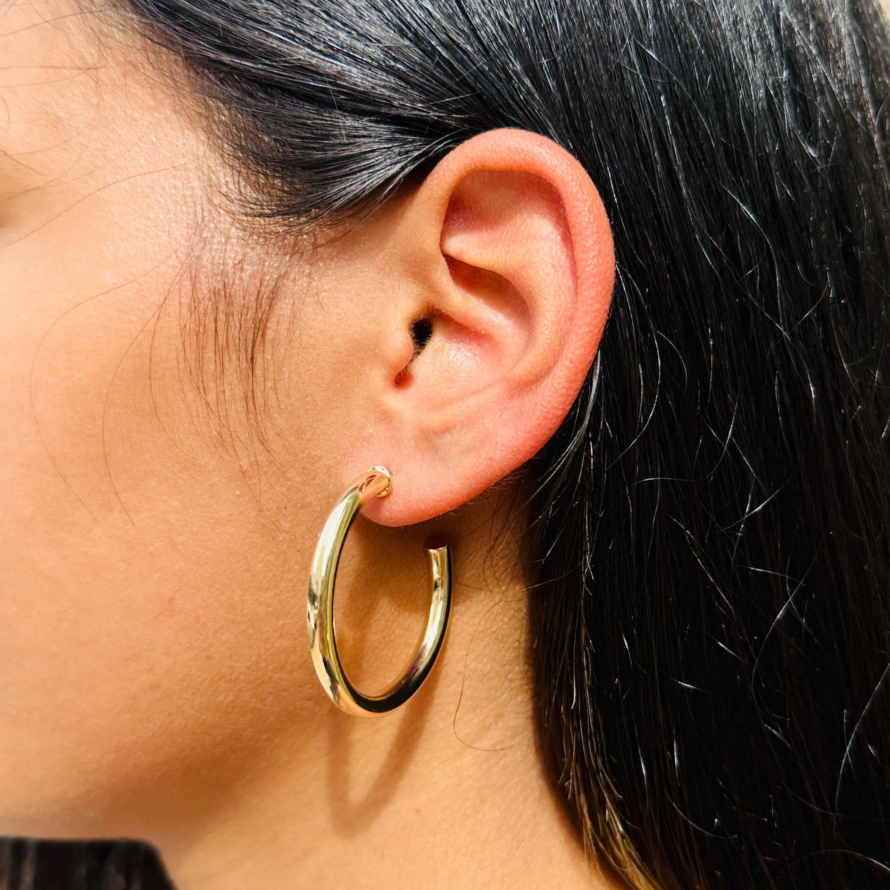 Tube Hoop Earrings