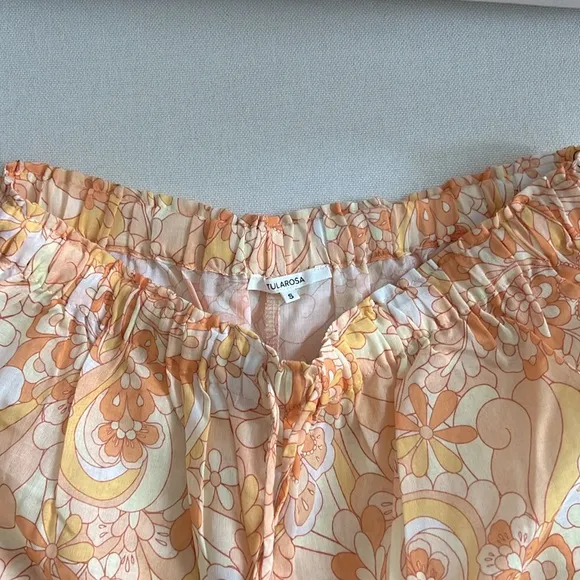 Tularosa Callita Short in Orange Retro Paisley