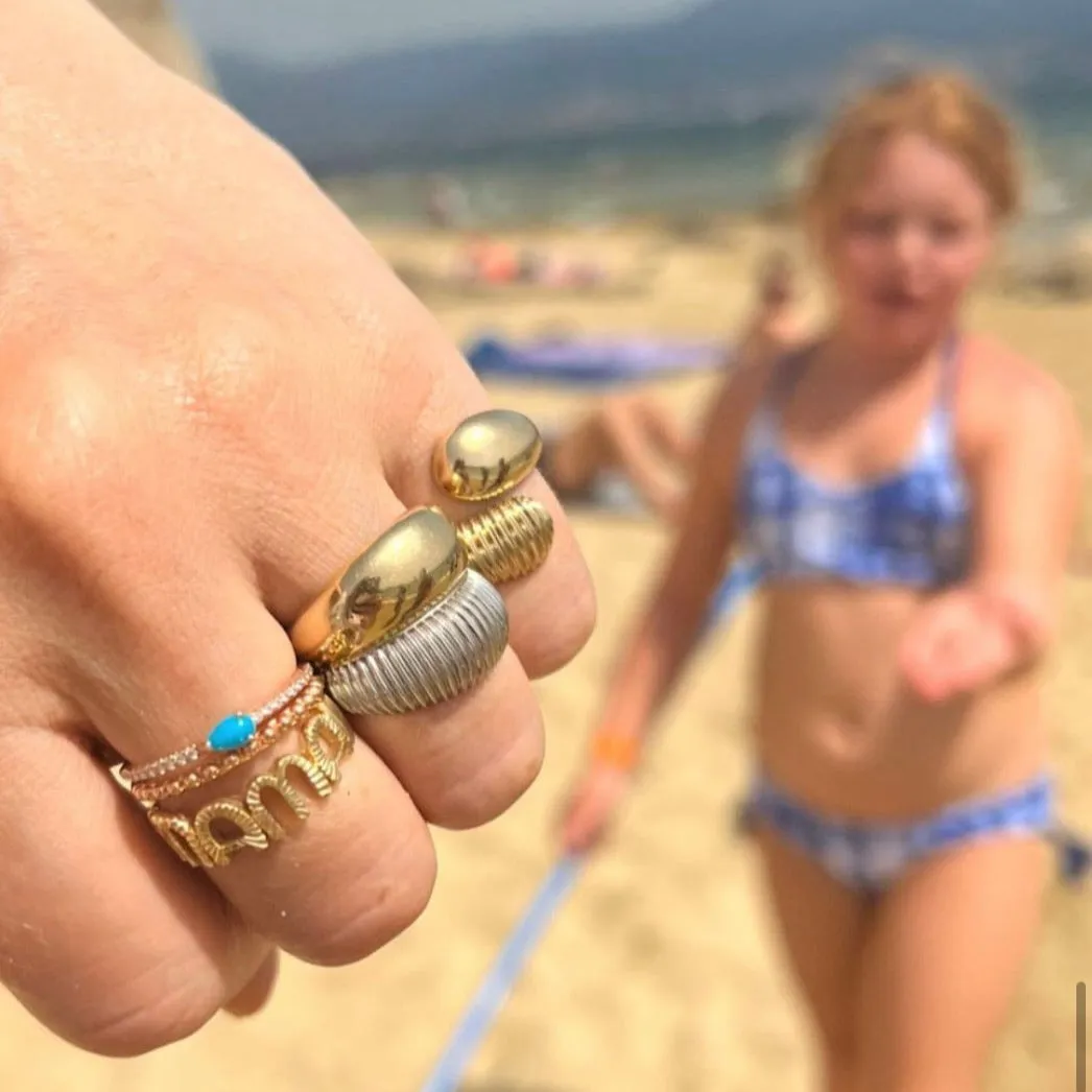 Tyson Ring: 14K Yellow Gold, SIze 5.5
