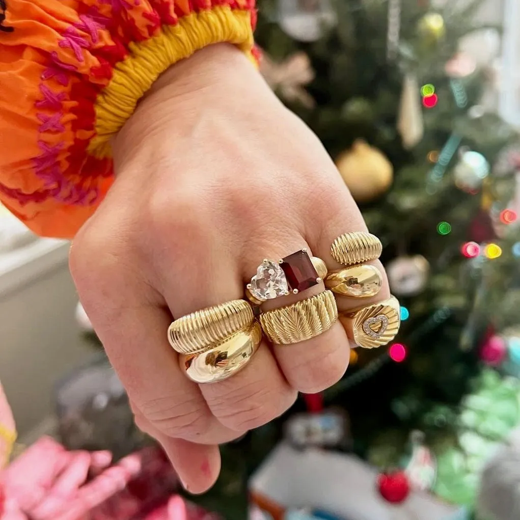 Tyson Ring: 14K Yellow Gold, SIze 5.5