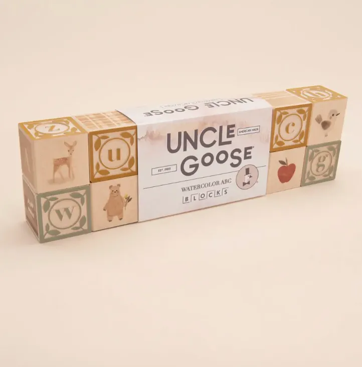 Uncle Goose Watercolor ABC Blocks