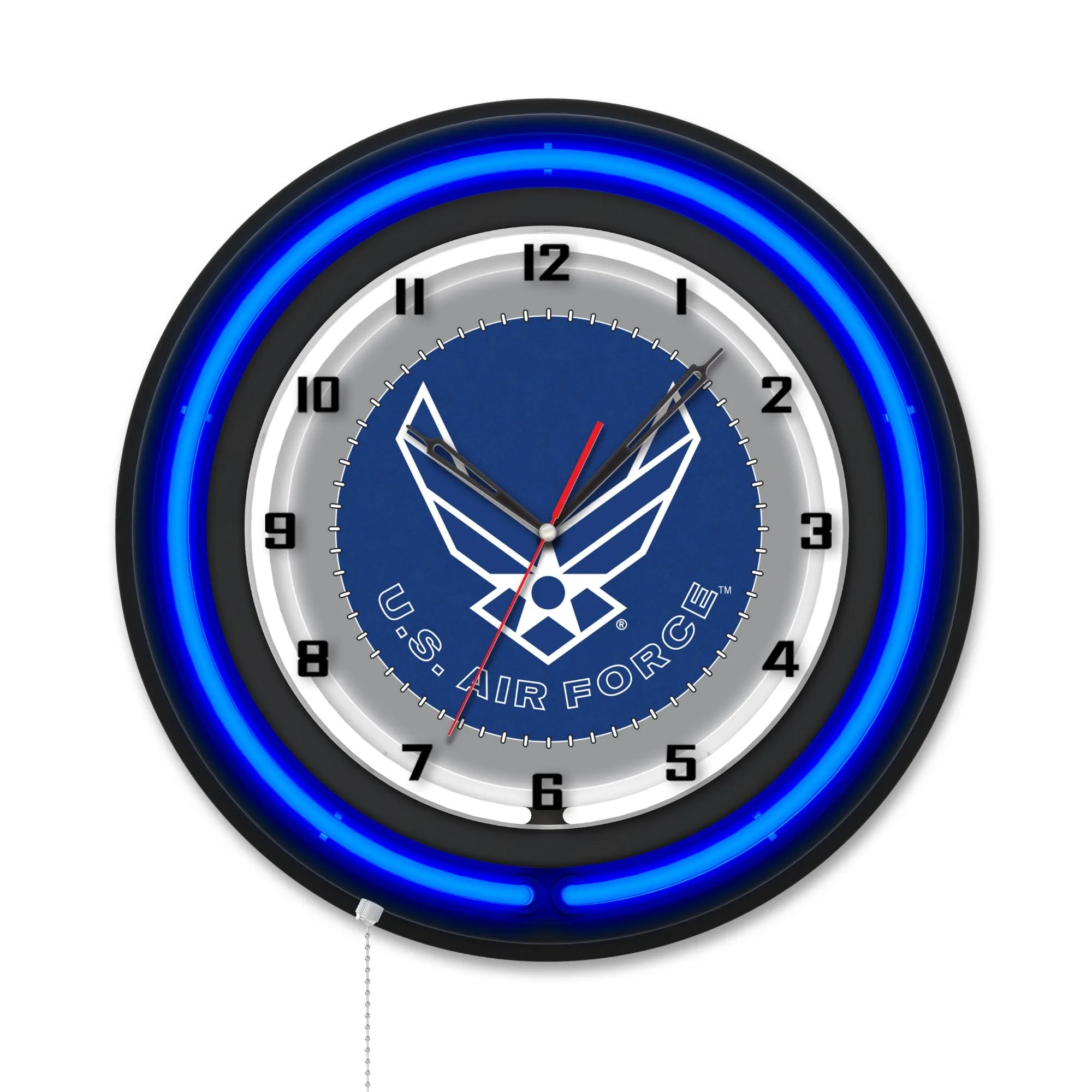 United States Air Force Double Neon Wall Clock*