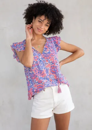 Vega Flutter Sleeve Top