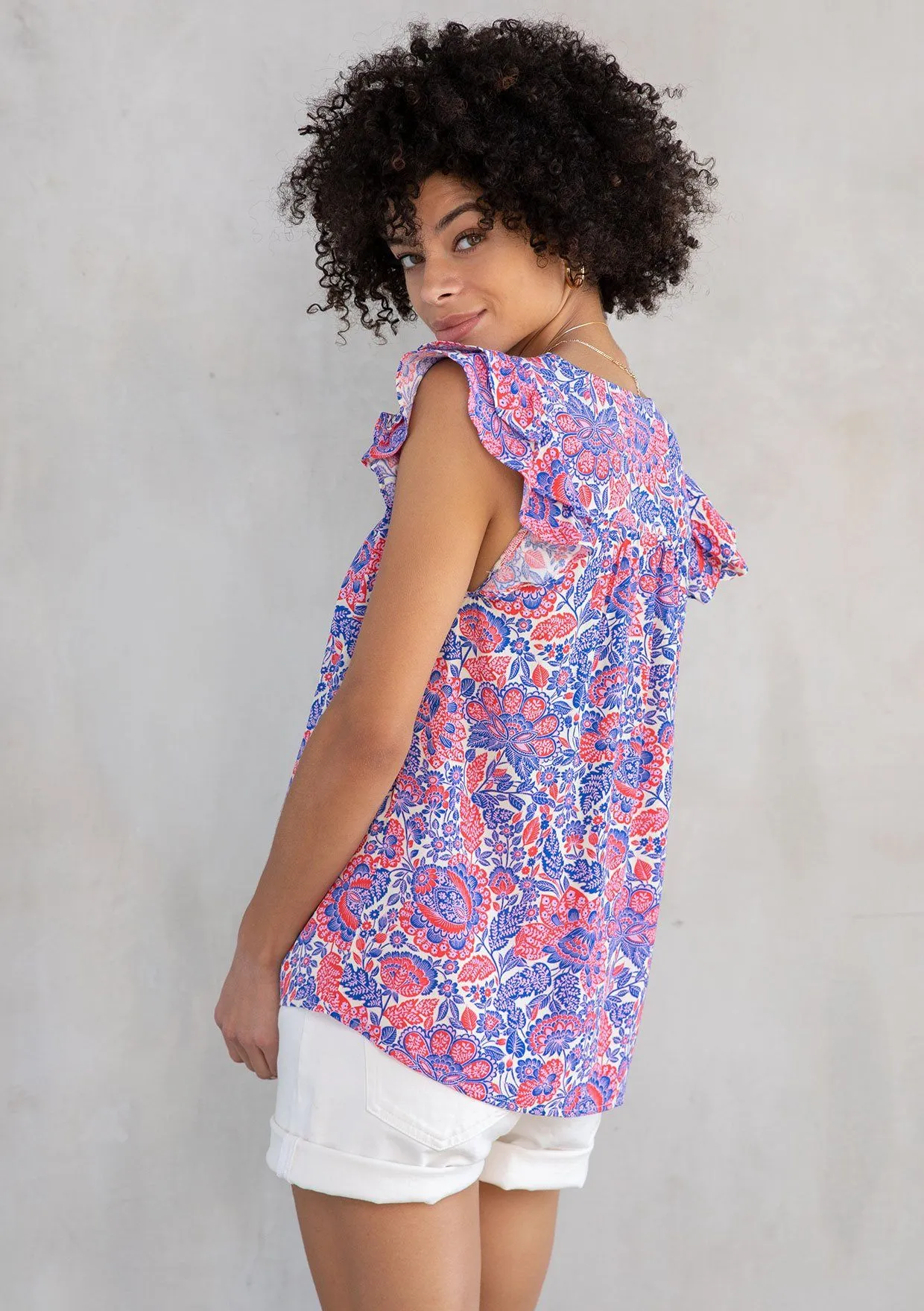 Vega Flutter Sleeve Top