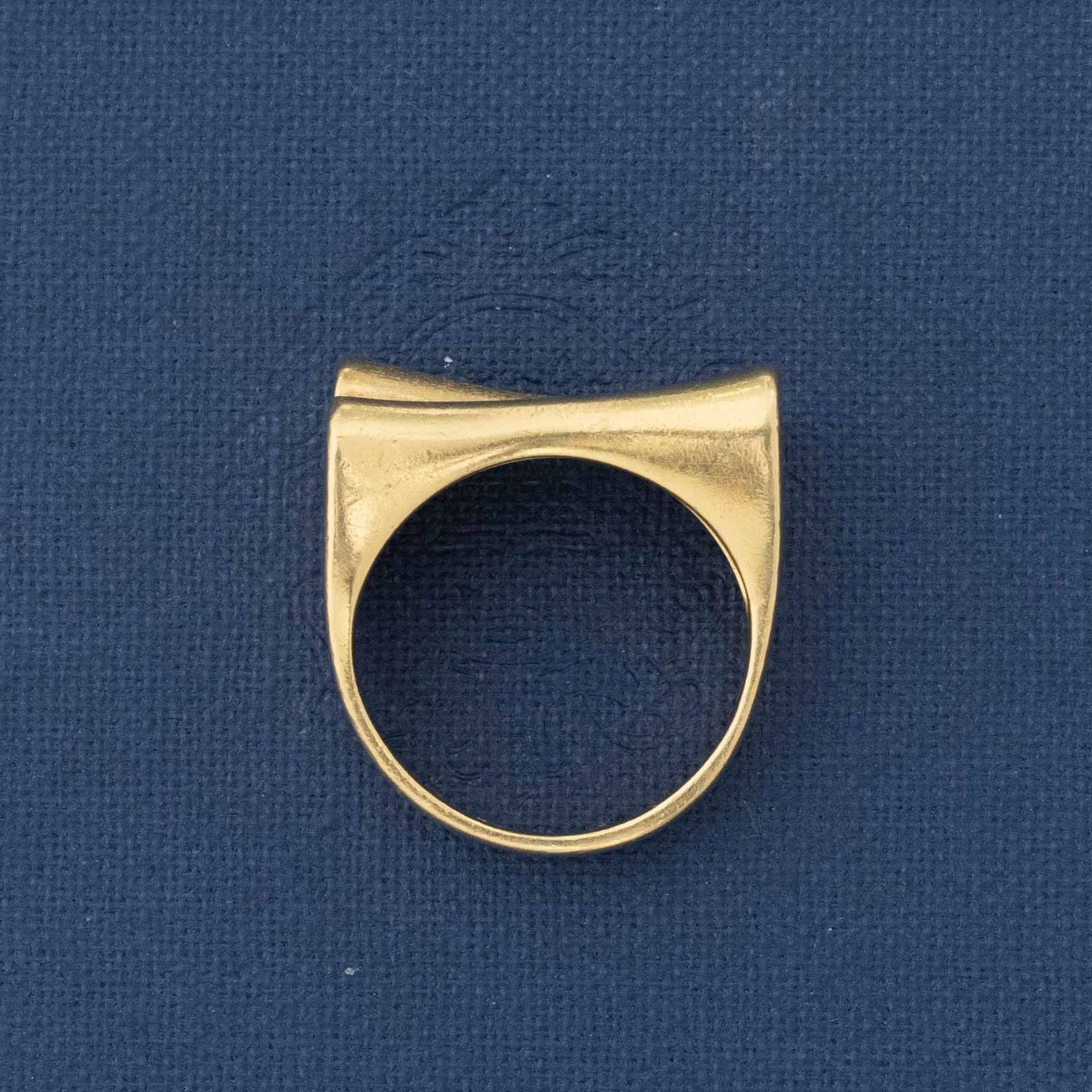 Vintage Asymmetrical Double Row Band, Italian